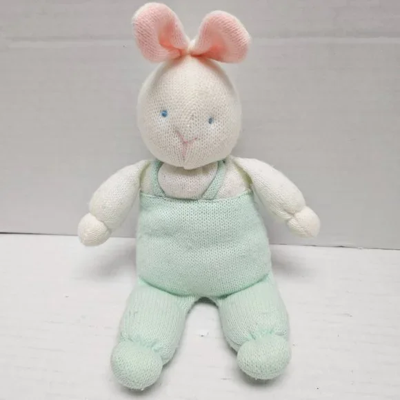 Eden Toys Vintage Pastel Rare Eden Plush Knit Bunny Rabbit